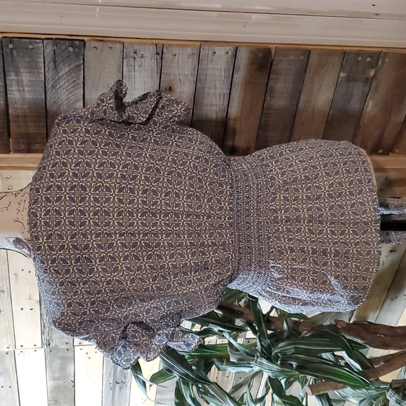 Max studio curvy top sz XS tie waist - Picture 4 of 6